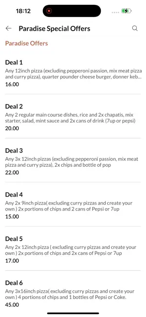 Paradise Takeaway Huddersfield screenshot 3