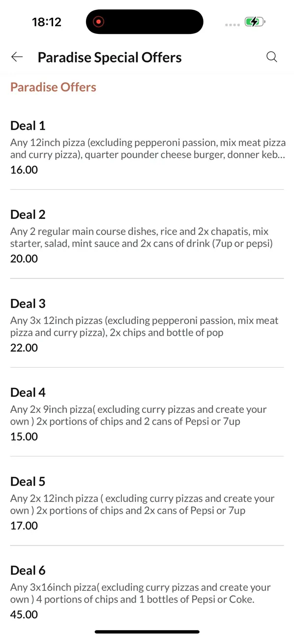 Screenshot #3 pour Paradise Takeaway Huddersfield