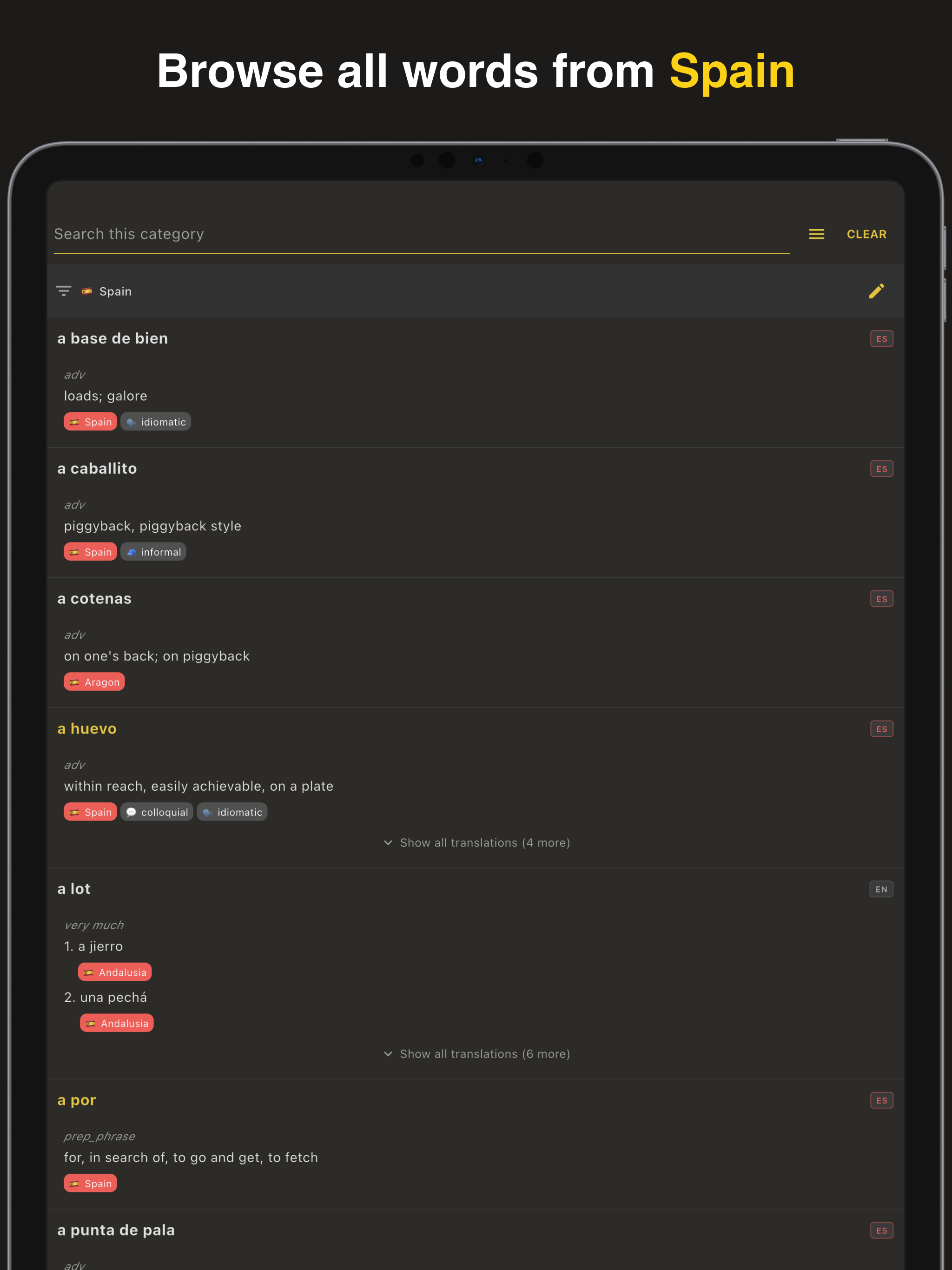 Olé: Spanish Dictionary screenshot 8