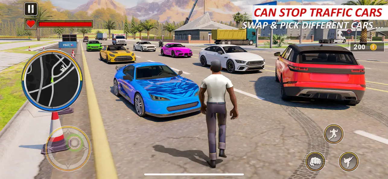 Screenshot #2 pour jeu de conduite voiture réelle