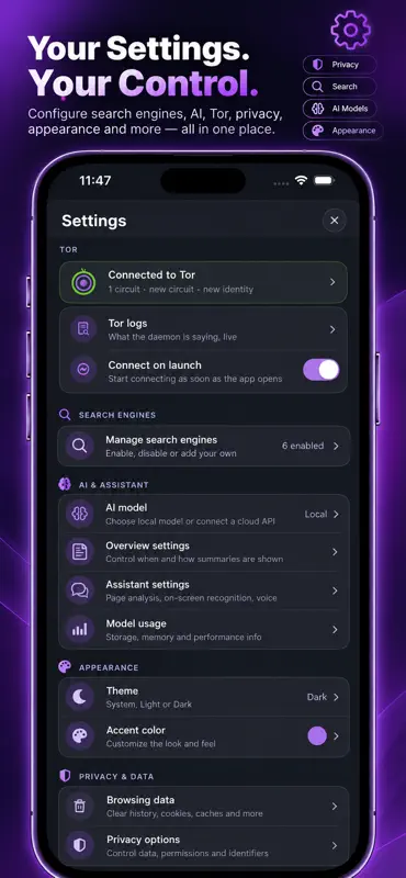 DarkDeepWeb - AI Browser screenshot 5 of 5