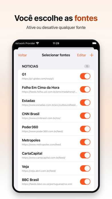 Notícias do Brasil iPhone screenshot