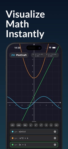 PlotCraft: Graphing Calculator のスクリーンショット