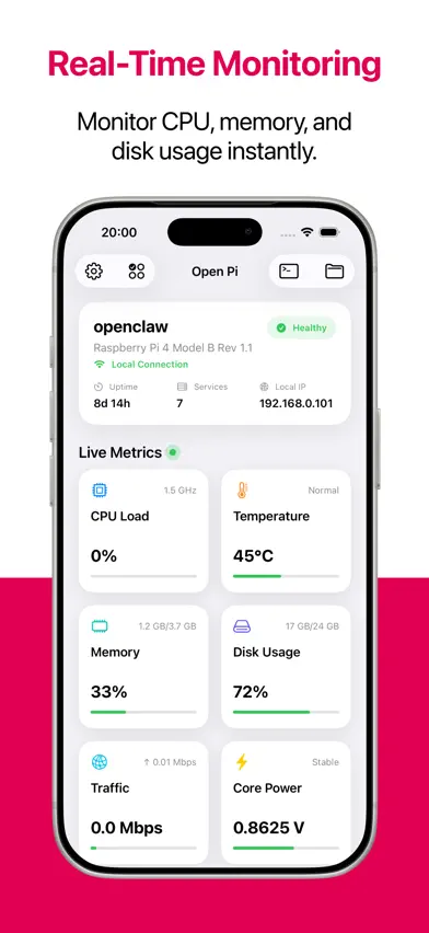 Open Pi - Raspberry Pi Manager screenshot 1