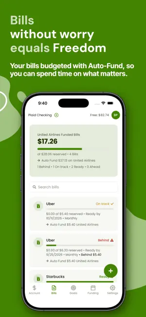 Yearn: Paycheck Budget Planner screenshot 3