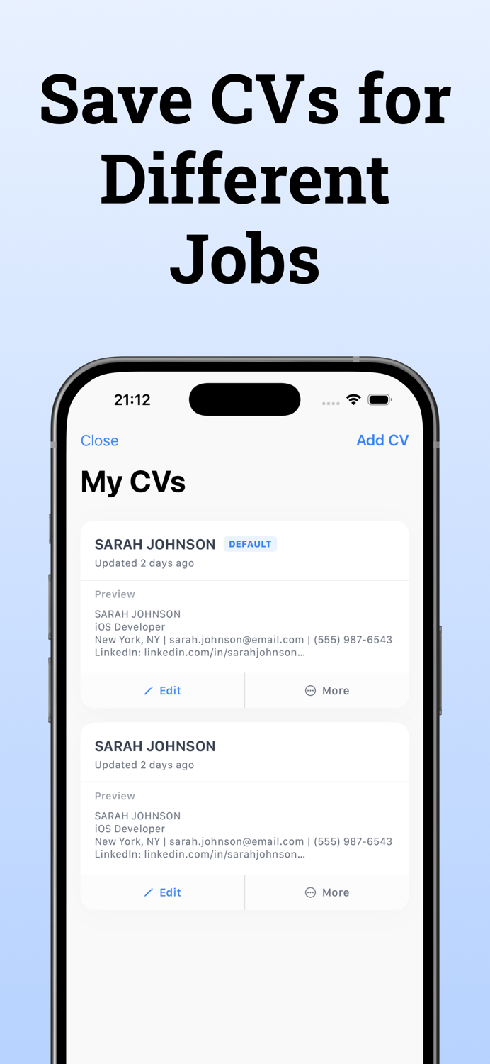 Resume Builder AI - Jobify