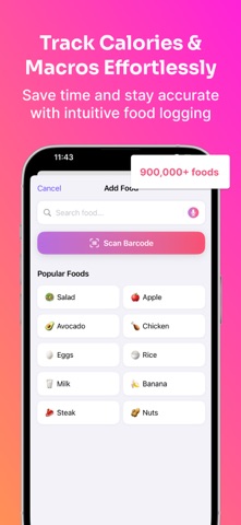 AI Calorie Tracker: Food Scan iPhone screenshot