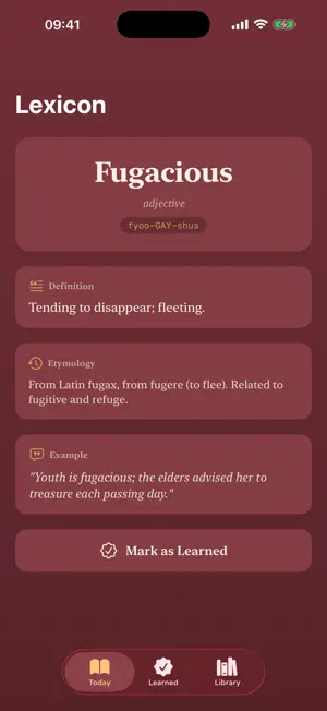 Lexicon Daily Word screenshot 1