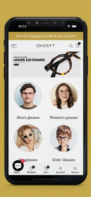 QVQSYT：Low-priced glasses screenshot 1