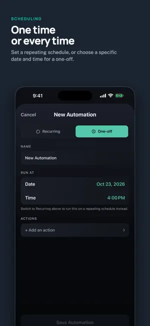 Automation Schedule screenshot 4