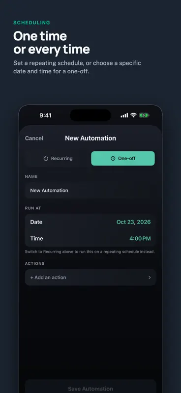 Automation Schedule screenshot 4 of 4