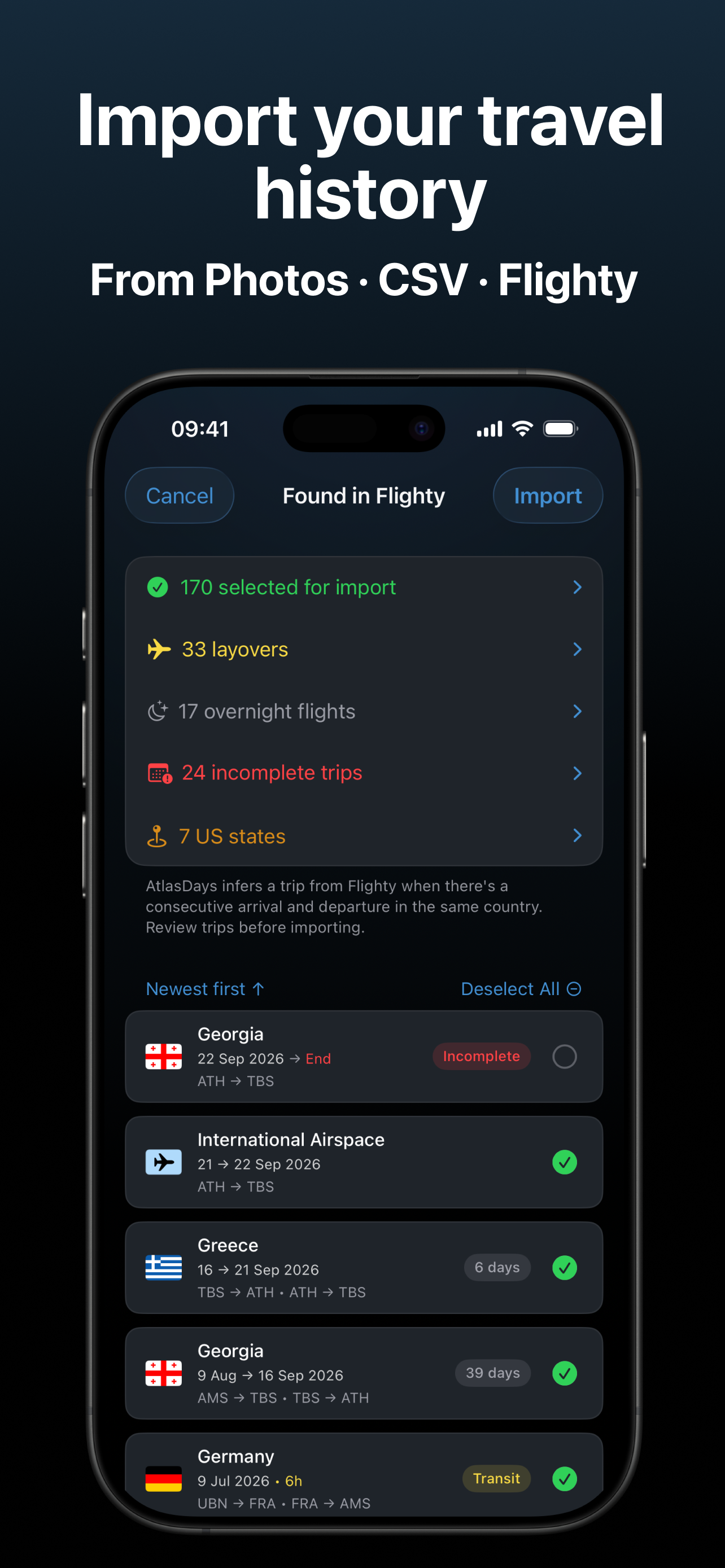 AtlasDays: Track Country Days screenshot 7