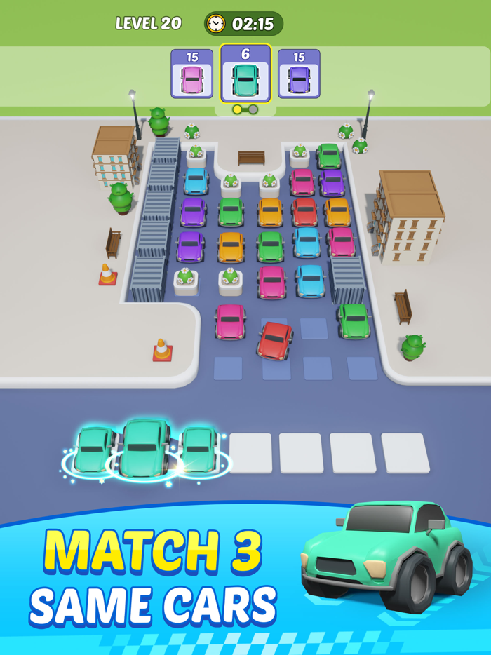 Triple Car Jam 3D Car parking