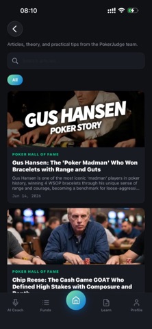 PokerJudge: Texas Holdem Suite iPhone screenshot