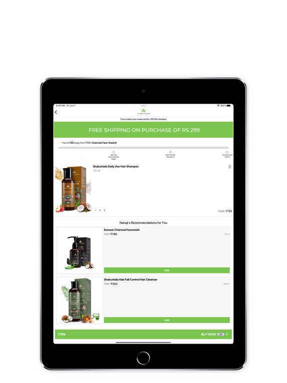 Avimee Herbal iPad screenshot 5 - Shopping app