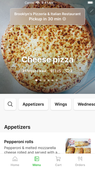 Brooklyn's Pizzeria To Go iPhone screenshot 2 - Food & Drink app
