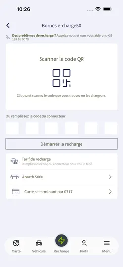 Captura de pantalla de E-charge50 Réseau De Recharge en iPhone 4