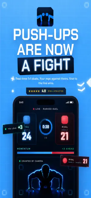 Push Up Duel: Pushup Counter screenshot 1