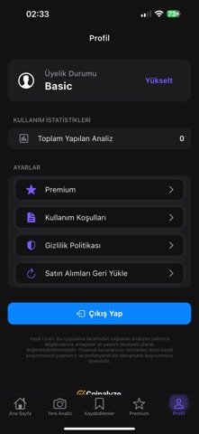 Coinanalyze: AI Kripto Analizi screenshot