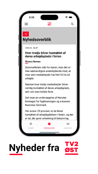 TV2 ØST Nyheder Screenshot