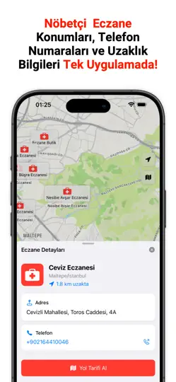 Nöbetçi Eczane Türkiye 7/24 iPhone Ekran Görüntüsü 5