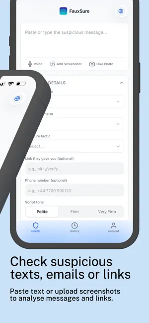 FauxSure screenshot 2