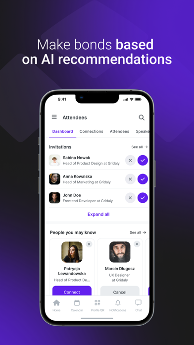 Gridaly: Event app
