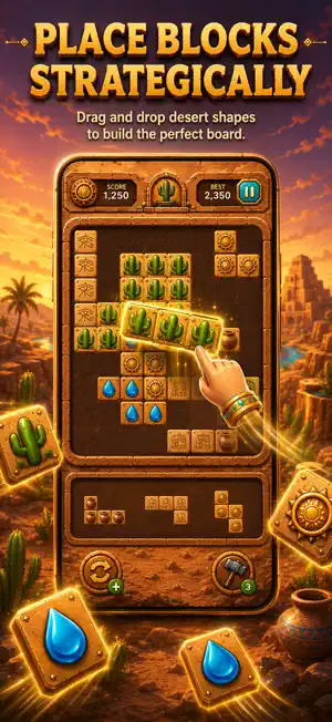 Desert Dune Blocks: Puzzle screenshot 2