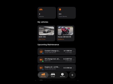 PitStop: Vehicle Manager iPad screenshot