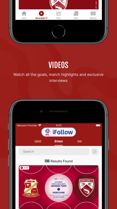 Morecambe FC Official App Screenshot