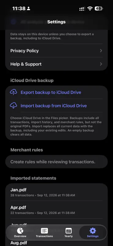 SpendingLens - Expense Tracker screenshot 1 of 2