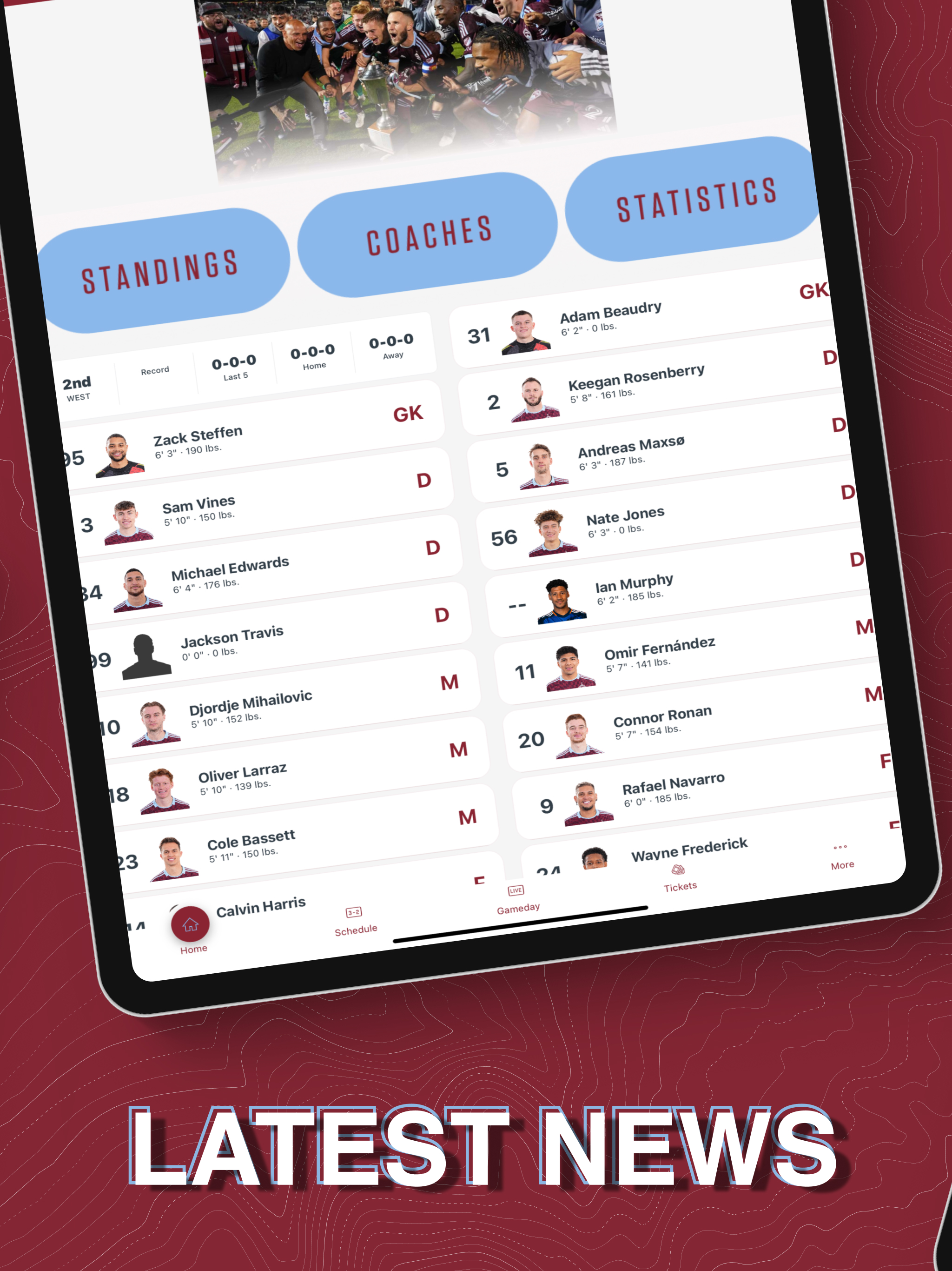Colorado Rapids Soccer Club screenshot 8