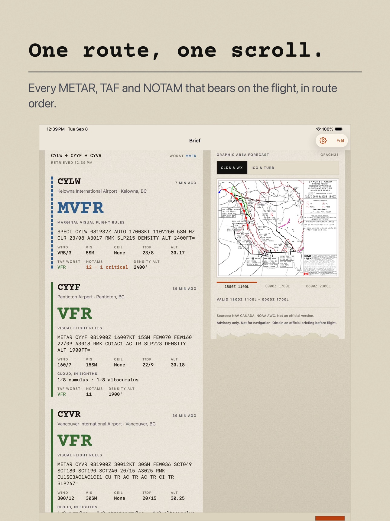Screenshot 6 of CYWX: METAR & Aviation Weather