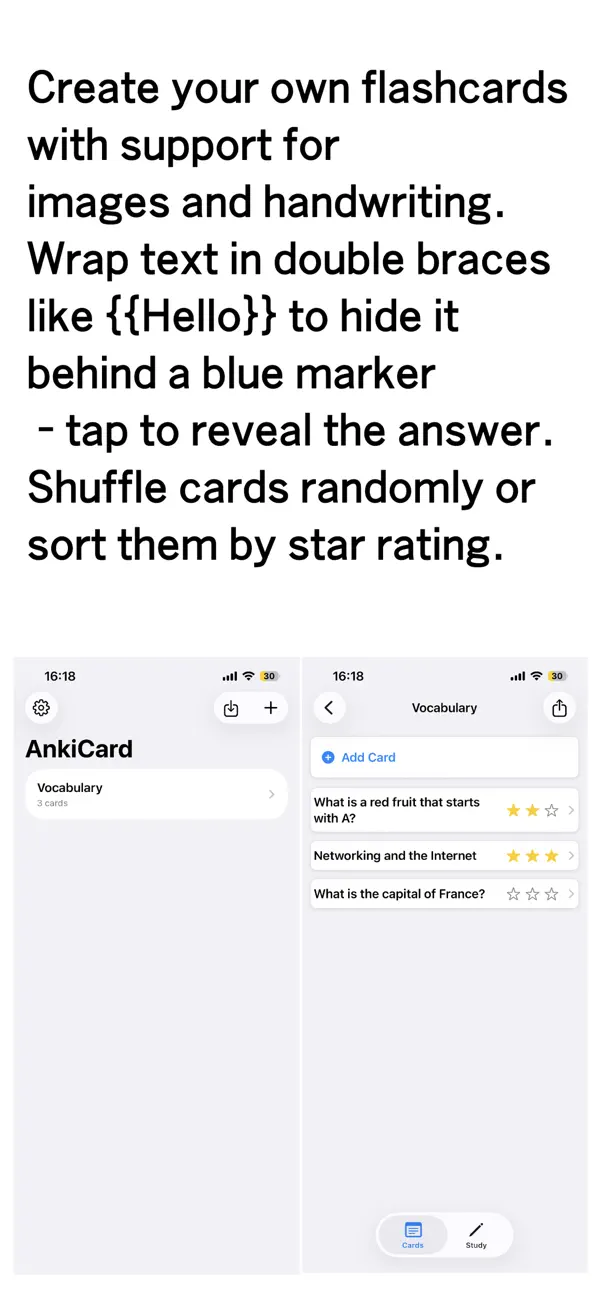Screenshot #1 pour AnkiCard