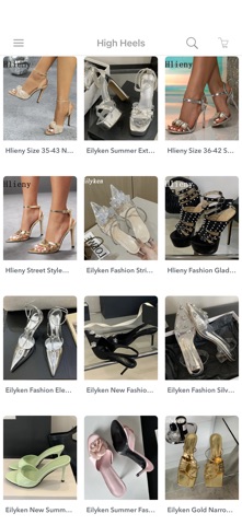 Beautiful Woman Shoes Store iPhone screenshot