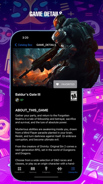 Games Catalog Box Screenshot