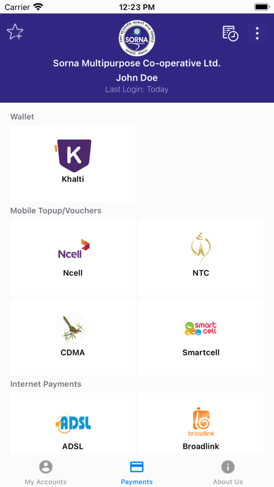 Sorna Smart Banking Screenshot