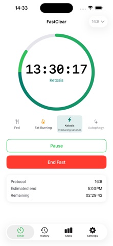Fasting Timer: FastClear Screenshot 1 of 3