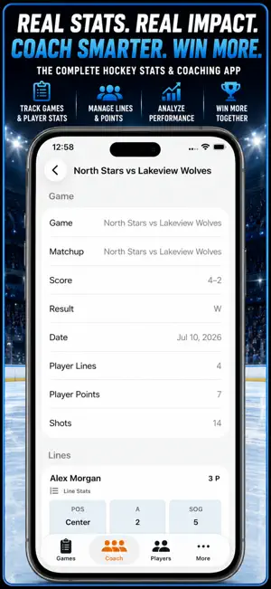 Hockey Player Stats Logbook screenshot 3