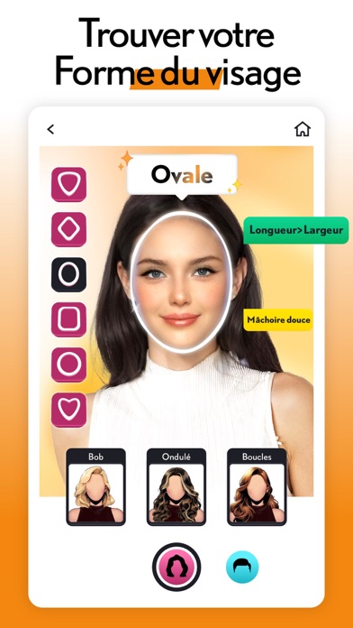 Screenshot #1 pour LOOX: Test de forme du visage