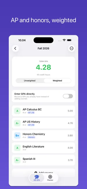 GPA Calculator: Grade Tool screenshot 2