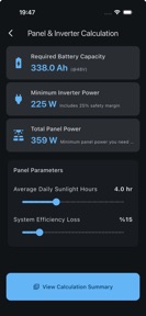 Solar System Calculator Pro screenshot