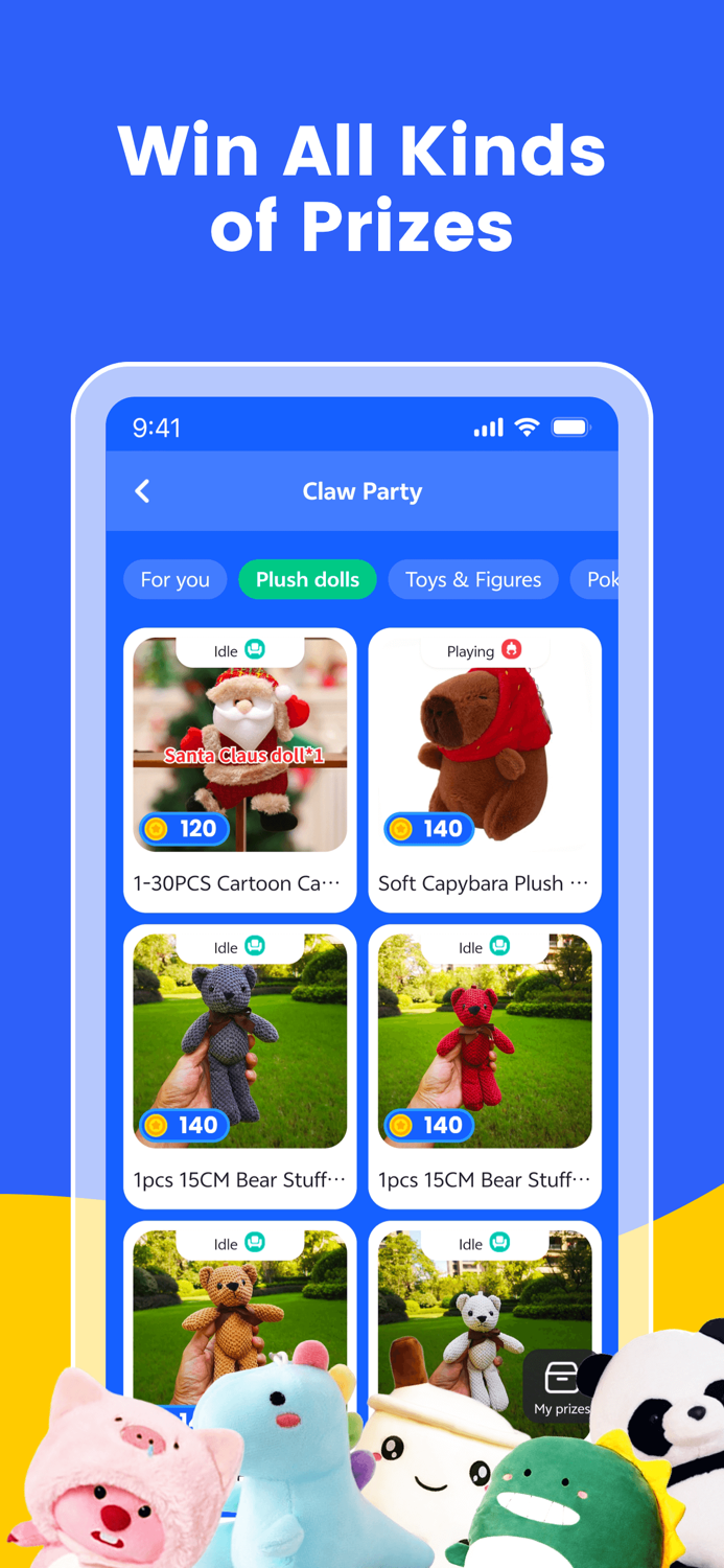 ClawParty - Real Machines