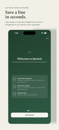 Quoted - Quote Notebook screenshot 2