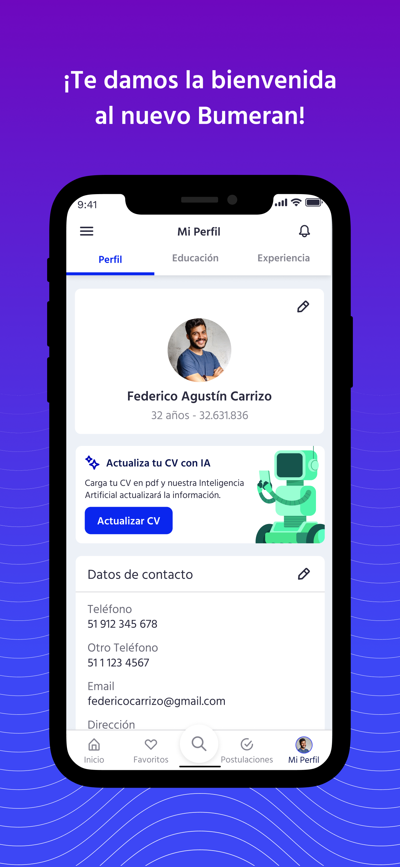 Bumeran: búsqueda de empleo