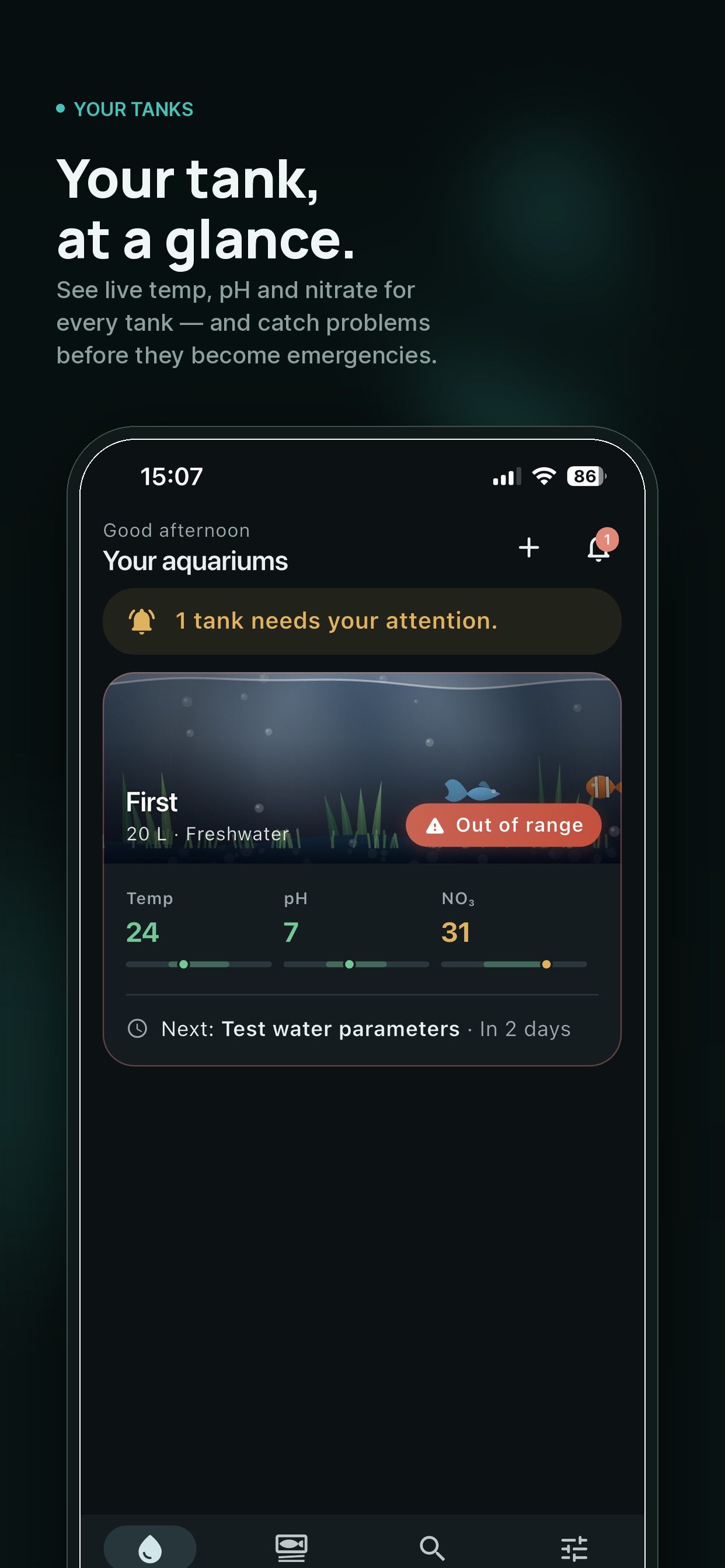 Screenshot 1 of Tankside: Fish & Aquarium Care
