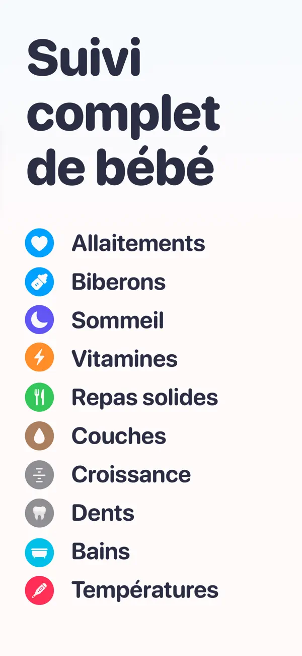 Screenshot #3 pour Aeris - Le journal de bébé
