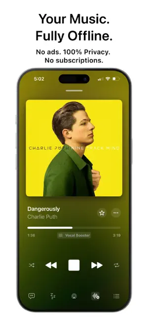 Tuneo: Offline Music Player screenshot 1