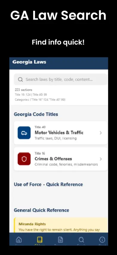 GA Police Guide 2.0 screenshot 2