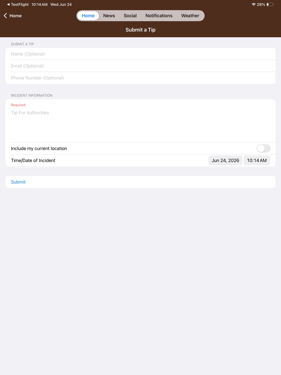 iPad screenshot